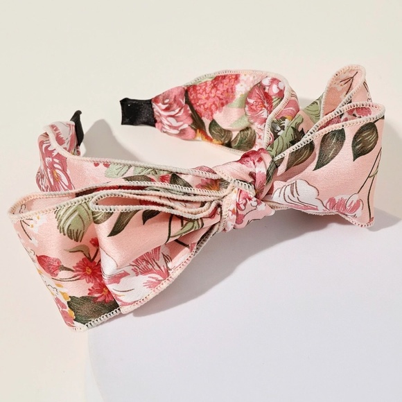 Floral Print Bow Cottagecore Headband